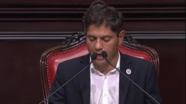 Kicillof en la apertura de sesiones legislativas con ataques a Milei