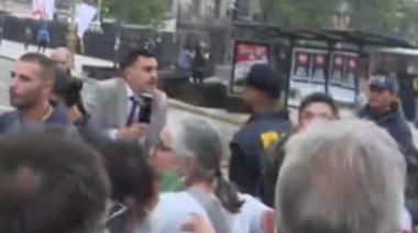 "Barrabravas" agredieron a los equipos de TN que cubrían la marcha de los jubilados frente al Congreso