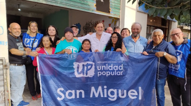 Unidad Popular (UP) lanzó la Junta Promotora en San Miguel, con respaldo a Kicillof y críticas a Milei