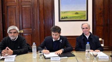 Kicillof homologó el convenio colectivo para trabajadores de AUBASA