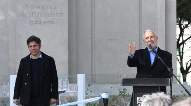 Alak y Kicillof reinauguraron Plaza Rocha tras las obras de reconstrucción