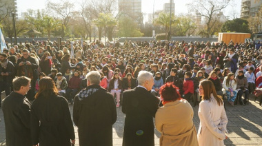 Promesa a la bandera nacional: Alak compartió un emotivo acto con estudiantes y docentes