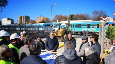 Avanza el nuevo paso bajo nivel del tren Sarmiento que beneficiará a vecinos de Liniers y Villa Luro