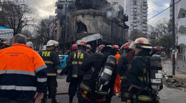 La Agencia Federal de Emergencias dispuso logística y efectivos en la zona del derrumbe de La Plata