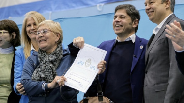 Kicillof y Magario entregaron más de 1.400 escrituras gratuitas
