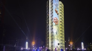 Inauguraron el mural que honra al Papa Francisco en La Plata
