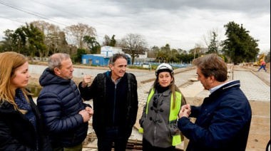 Katopodis recorrió obras de infraestructura en Luján