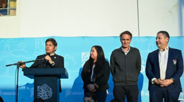 Merlo: Kicillof inauguró las obras de ampliación de la Escuela Secundaria N° 50