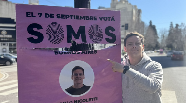 Siguen rompiendo banners de Somos Buenos Aires: “es el fanatismo que proponen los K y Milei”, dijo Nicoletti