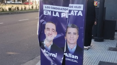 En La Plata, LLA denuncia violencia política y rotura de carteles
