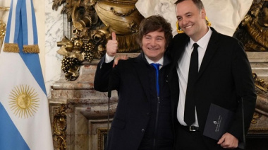 Javier Milei tomó juramento a Manuel Adorni como nuevo jefe de Gabinete