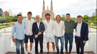 Alak y los tenistas Etcheverry y Tirante presentaron la Copa Ciudad de La Plata