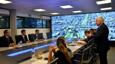 El Ministro Giménez recibió al Embajador del Japón en el Centro de Monitoreo Urbano de la Ciudad de Buenos Aires