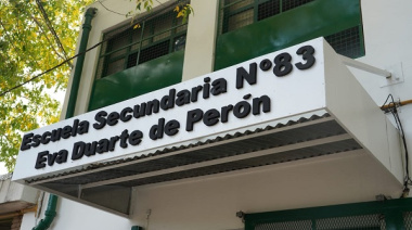 Alak recorrió las obras de la Escuela Nº83 e inauguró una pavimentación clave para su acceso