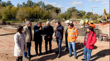 Katopodis, Alak y Arteaga recorrieron obras del nuevo acceso a City Bell