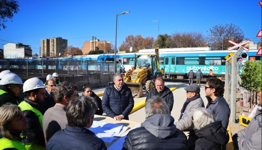 Avanza el nuevo paso bajo nivel del tren Sarmiento que beneficiará a vecinos de Liniers y Villa Luro