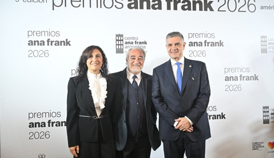 Jorge Macri, en los Premios Ana Frank: “No hay futuro posible sin orden y sin justicia"