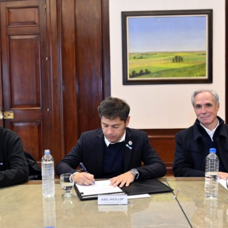 Kicillof homologó el convenio colectivo para trabajadores de AUBASA
