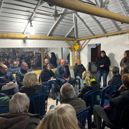 Abasto y vecinos de la zona oeste reunidos en reclamo de mayor seguridad