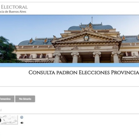 Elecciones bonaerenses: Se puede consultar el padrón electoral