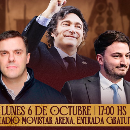 La interna libertaria se juega en el Movistar Arena con punteros y movidas