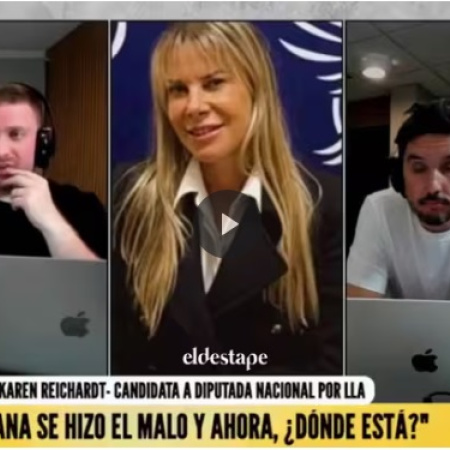 Karen Reichardt polémica: “el que no nos vota tiene una enfermedad mental”