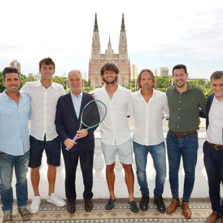 Alak y los tenistas Etcheverry y Tirante presentaron la Copa Ciudad de La Plata