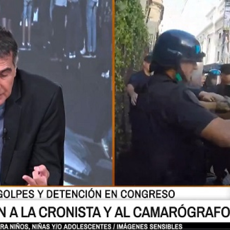 Escándalo: fuerzas de seguridad del gobierno nacional agredieron con violencia a equipo de A24