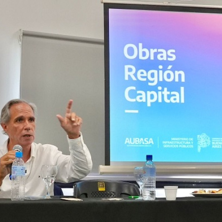 Arteaga presentó el ambicioso Plan de Obras Región La Plata de AUBASA