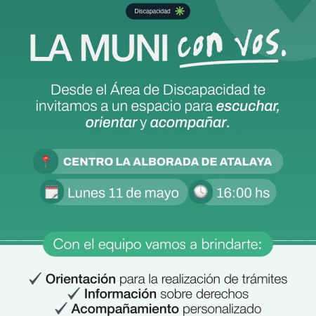 En Magdalena, el Municipio presenta "La Muni con vos", un nuevo espacio de acompañamiento y asesoramient